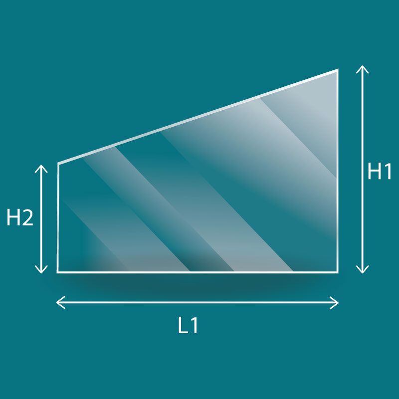 Deville CHAMBORD (left-hand door) Glass - Right-angled trapezoid Deville CHAMBORD (left-hand door) Glass - Right-angled trapezoid