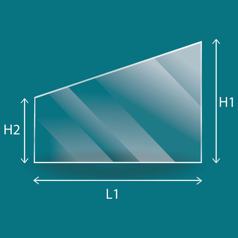 Vitre Trapèze - Kago ORION 1 (côté gauche)