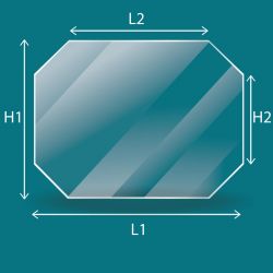 Vitre Rectangle - Austroflamm SPARK