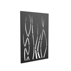 plaque de protection murale Ondulis pour poele pellets granules bois