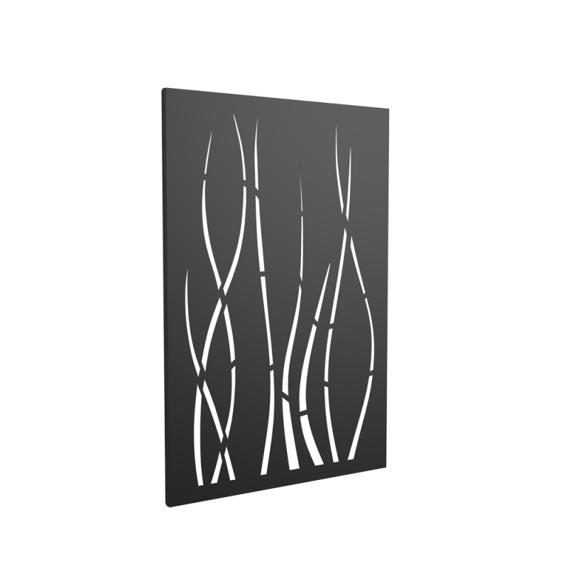 plaque de protection murale Ondulis pour poele pellets granules bois
