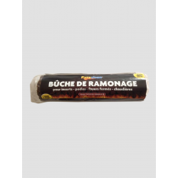 Bûche de ramonage pour appareil de chauffage