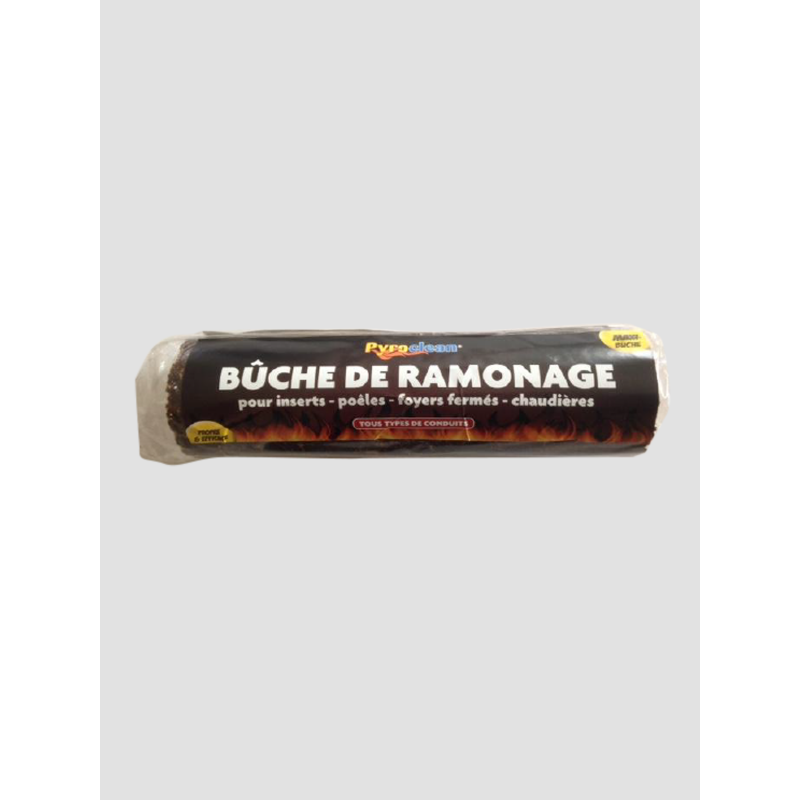 Bûche de ramonage pour appareil de chauffage