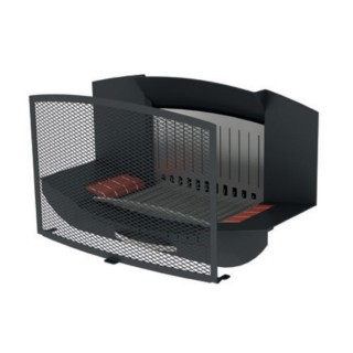 Protective Fire Screen for Open Hearth Fireplace Insert