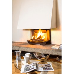 Custom Fireplace Insert for Open Hearth