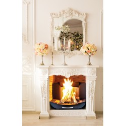 Custom Fireplace Insert for Open Hearth