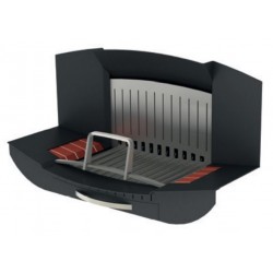 Firewood holder for open fireplace