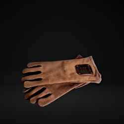 Gants anti chaleur en cuir pour cheminée et insert ouvert