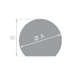 Plaque De Sol Ronde Coupe 1100X950 - Ref DN-017.PSV7
