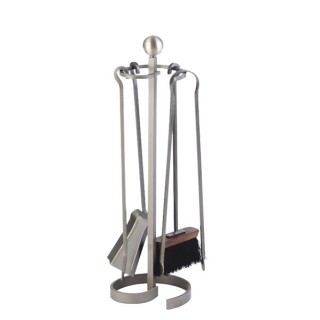 Serviteur Promesse Gris 4 Accessoires Gris Ht 50Cm