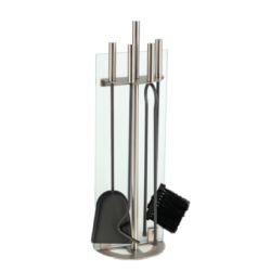 Serviteur Glass 4 Accessoires Gris - H 50 Cm