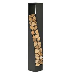 Rangement A Buches Eliss Noir Givre (N3) - Socle Gris (G1)