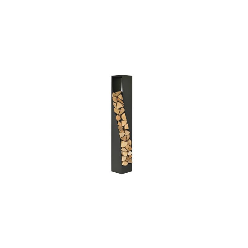 Rangement A Buches Eliss Noir Givre (N3) - Socle Gris (G1)