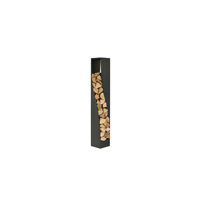 Rangement A Buches Eliss Noir Givre (N3) - Socle Gris (G1)