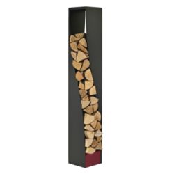 Rangement A Buches Eliss Noir Givre (N3) - Socle Gris (G1)