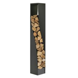 Rangement A Buches Eliss Noir Givre (N3) - Socle Gris (G1)