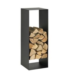 Rangement Bois Newton Noir Givre 