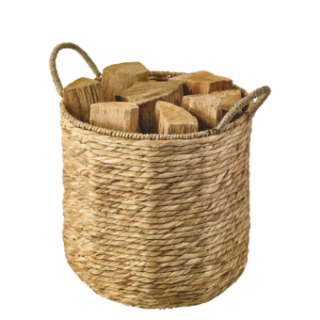 Corbeille A Bois Bali Jonc De Mer Naturel