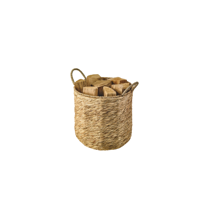 Corbeille A Bois Bali Jonc De Mer Naturel