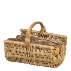 Panier A Bois Alpa Osier Buff