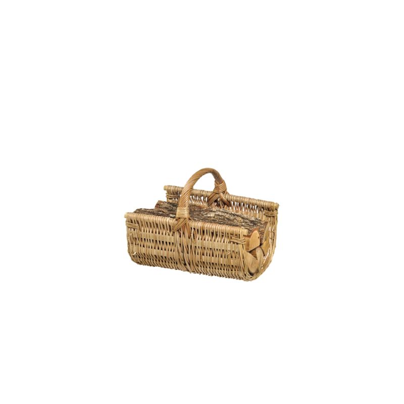 Panier A Bois Alpa Osier Buff