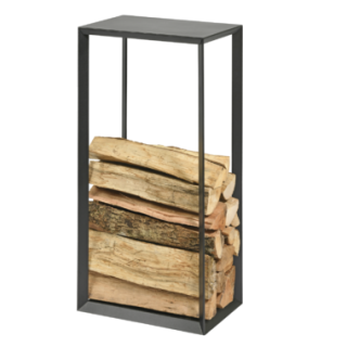 Rangement Bois Arcadia Noir Givre 