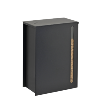 Cargo Black Pellet Storage on Wheels for Pellet Stoves - Capska