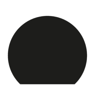 Piastra di base rotonda in acciaio nero per caminetti e stufe a legna - Capska