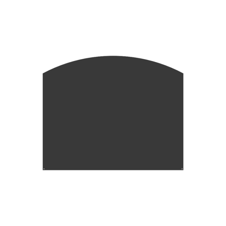 Placa de Suelo Redondeada 80x50cm Dixneuf | Protección Estufa de Leña