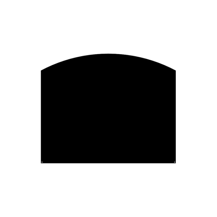 Rounded Floor Plate 80x50cm Dixneuf | Wood Stove Protection