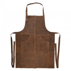 Leather apron for BBQ