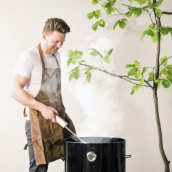 Tablier en cuir pour BBQ - Cuir de Buffle Épais - Homme - Cadeau Idéal