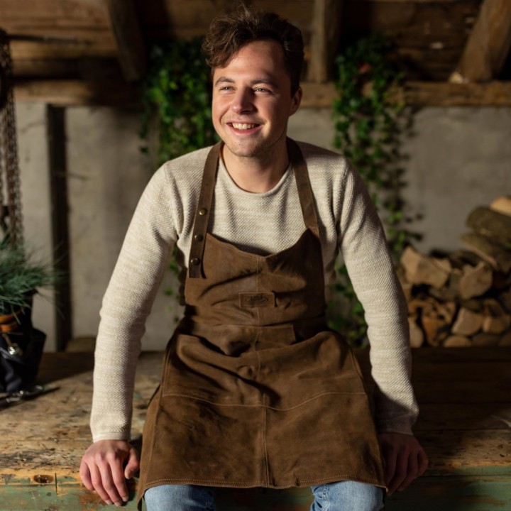 Leder-Tablier für BBQ und Grill - Capska