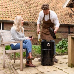 Tablier en cuir pour BBQ - Cuir de Buffle Épais - Homme - Cadeau Idéal