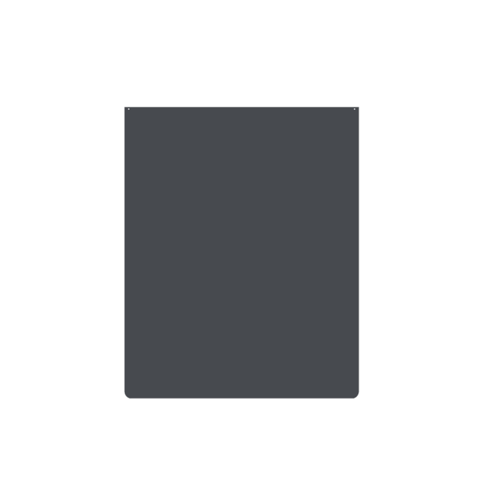 Steel floor plate Special wall protection Black or Grey - Capska