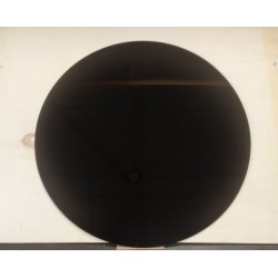 Bodenschutzplatte - Schwarzes Glas - rund Ø100 cm