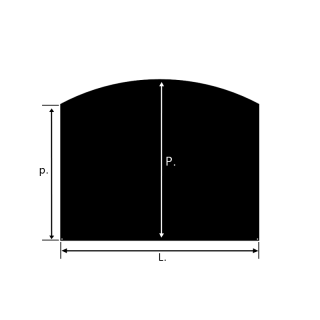 Piastra di base arrotondata per caminetti e stufe a legna - Capska