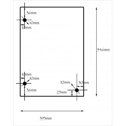 Philippe FOYER 850-1 - Vitre Rectangle Percée