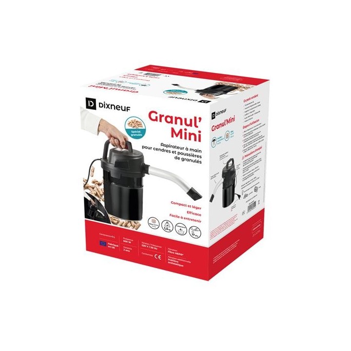 Aspirador de mano GRANUL'MINI - DN-042.AAC5 para chimeneas y estufas de leña - Capska