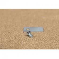 Fixe vitre SUPRA réf 28357 - 32 x 15 mm (vendu à l'unité avec une vis)