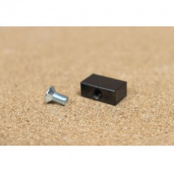 Clam de vitre foyer 600 - 20 x 8 x 12 mm