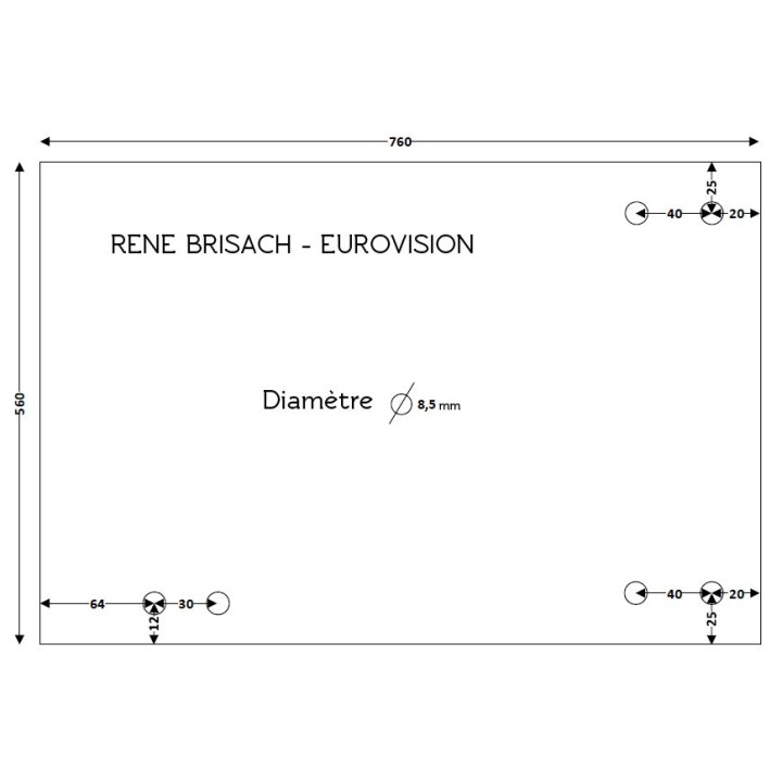Vitre Rectangle - Brisach EUROVISION - Schéma