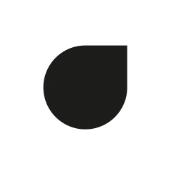 Black Lacquered Water Drop Glass Floor Plate - Diam 1000 mm - Tempered Glass