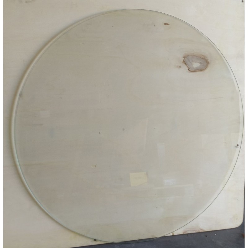 Plaque de sol en verre rond diamètre 60cm pour poêle - Soglass