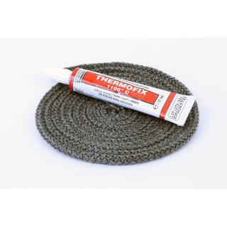 Guarnizione Rotonda Intrecciata ø 5 mm x 2,5 m + colla - Capska