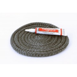 Joint rond tressé ø 9 mm x 2,5 m + colle