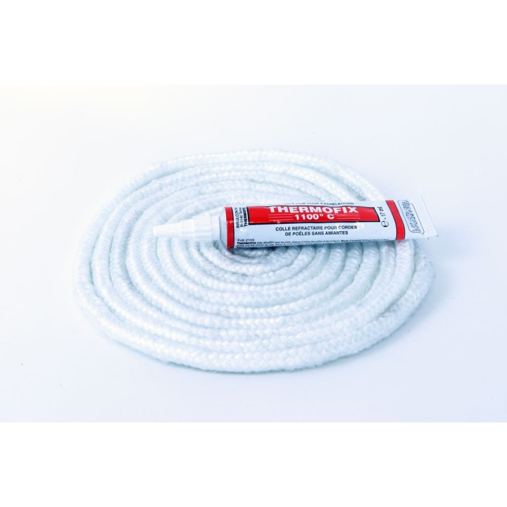 Joint rond tressé ø 7,5 mm - Étanchéité pour foyers et poêles - Supra