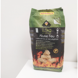 Sac de 125 allumettes feu laine de bois
