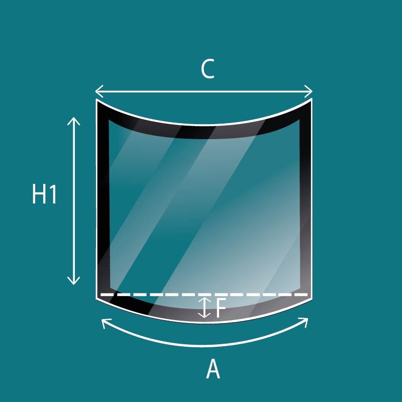 Vitre Courbe - Oranier ATRIUM 7 (vitre latérale)