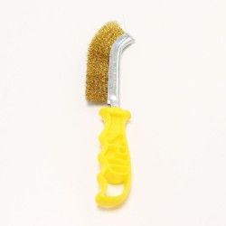 Brass Wire Brush with Short Handle